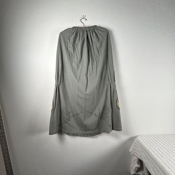 VINTAGE Blue Fish Women´s Straight Maxi Skirt Gray...